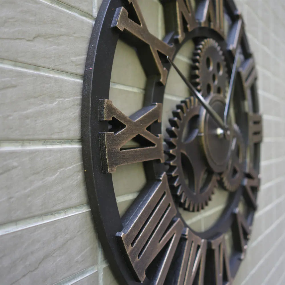 Industrial Gear Wall Clock - Creative Design
