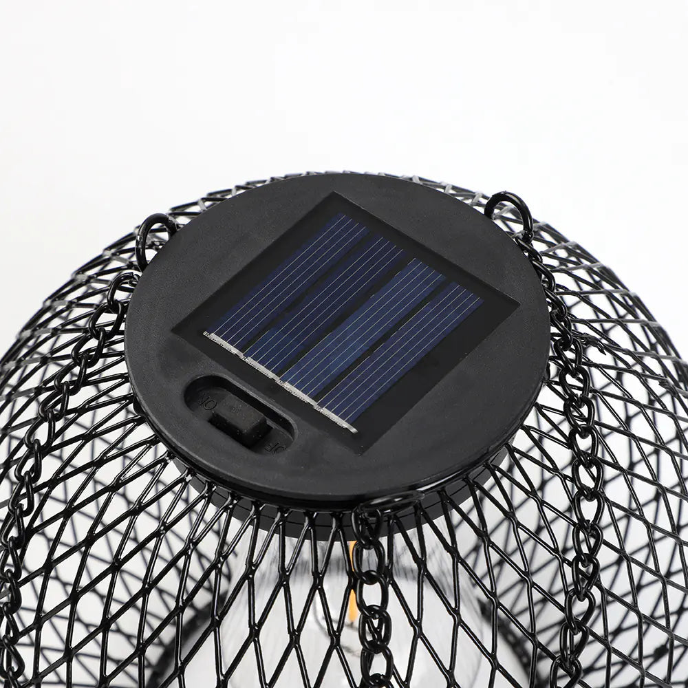 Vintage Metal Hanging Garden Lamp - Solar
