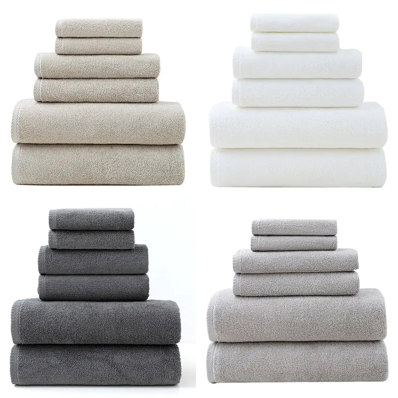 Luxury Cotton 6 pc Bath Towel Set – Elevated Everyday Comfort