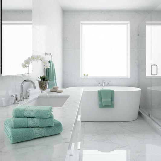 Soft & Stylish 100% Cotton towels - 6 Piece Set