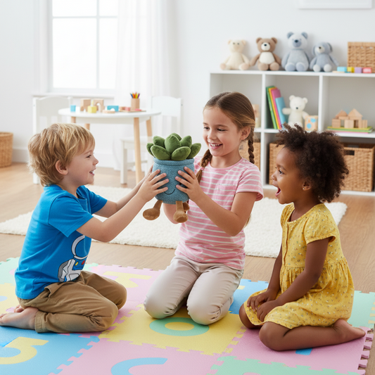 Cheerful Plush Plant For Kids of All Ages - Personality in a Pot