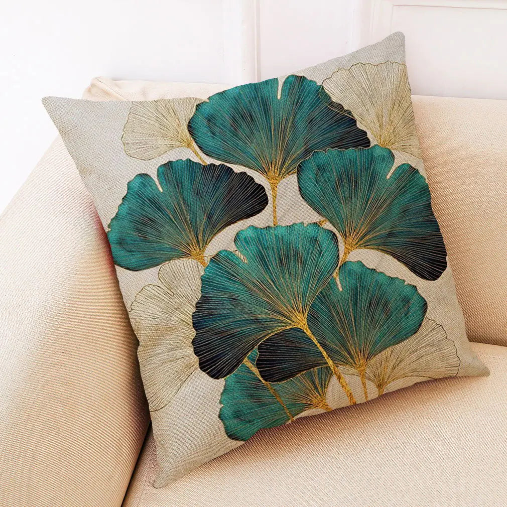 Art Deco Cotton Linen Cushion Covers