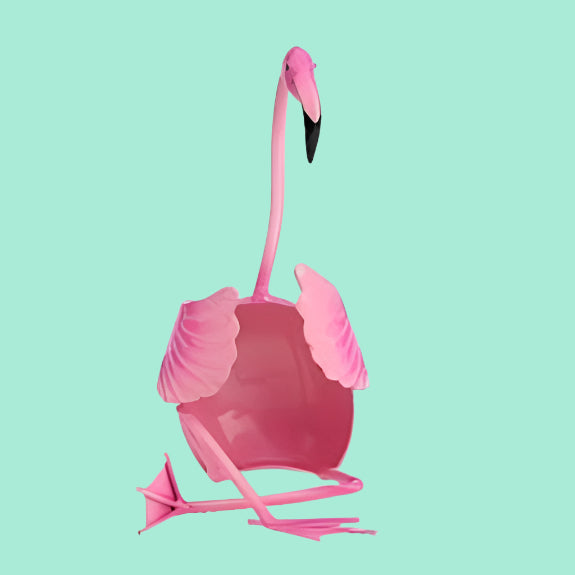 Handmade Flamingo Wine Bottle Holder – Fun, quirky Bar Decor