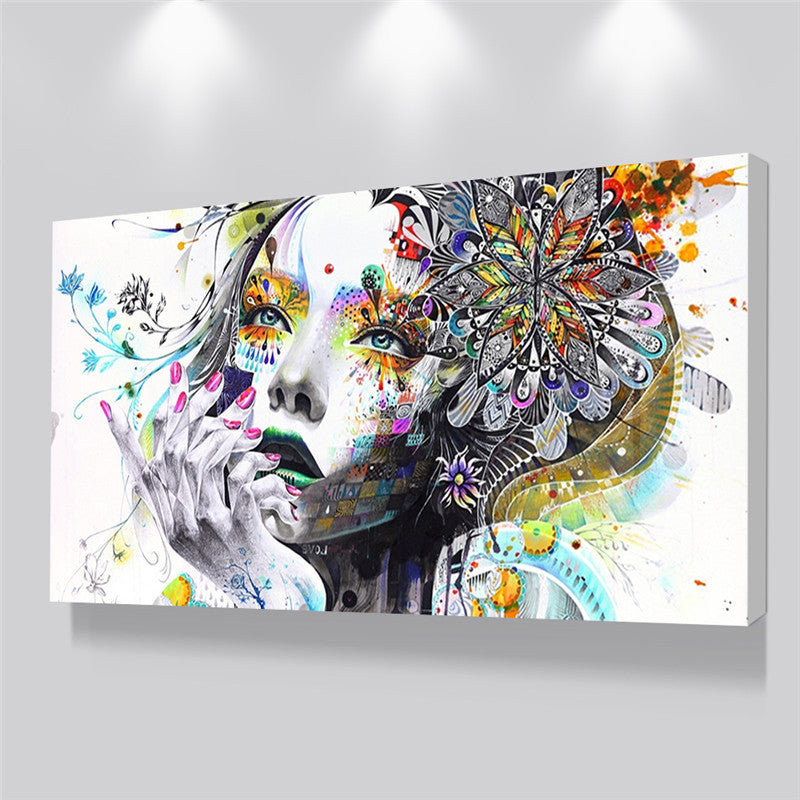 Custom Design Portrait of a Girl Canvas Print