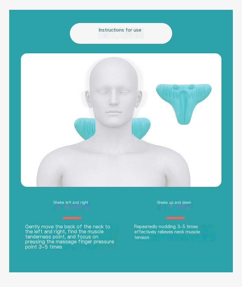 Neck Traction & Massage Pillow for Tension Relief