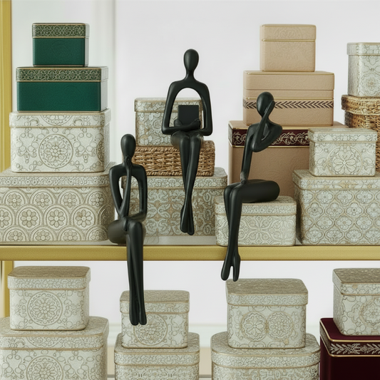 Set of 3 Figural Sculptures - Abstract Art for Modern Spaces