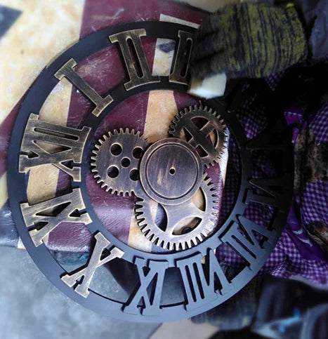 Industrial Gear Wall Clock - Creative Design