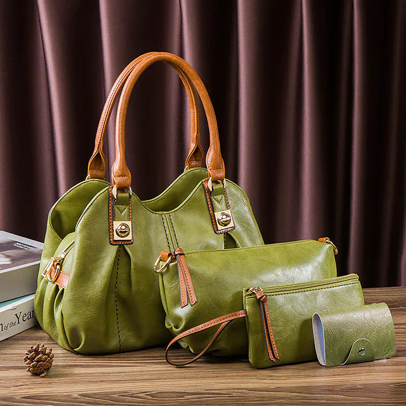 Women's Fall 3 Piece - Tote, Handbag & Crossbody Bag Set