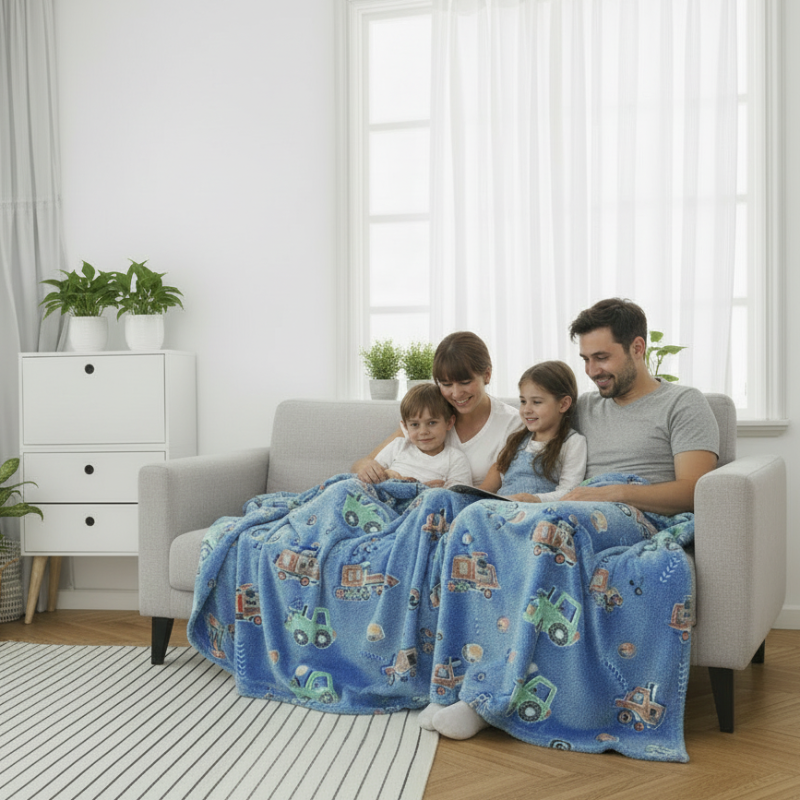 Glow-in-the-Dark Luminescent Blanket – Plush Comfort with a Magical Touch