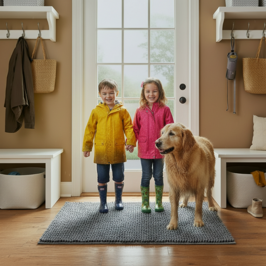 Absorbent Dog Paw Mat - For Wet & Muddy Pets