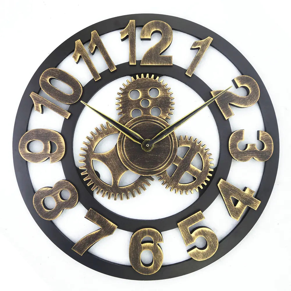Industrial Gear Wall Clock - Creative Design