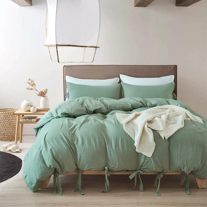 Soft Touch Duvet Cover Set –3 pc. Beautiful Bedding in Classic Colors