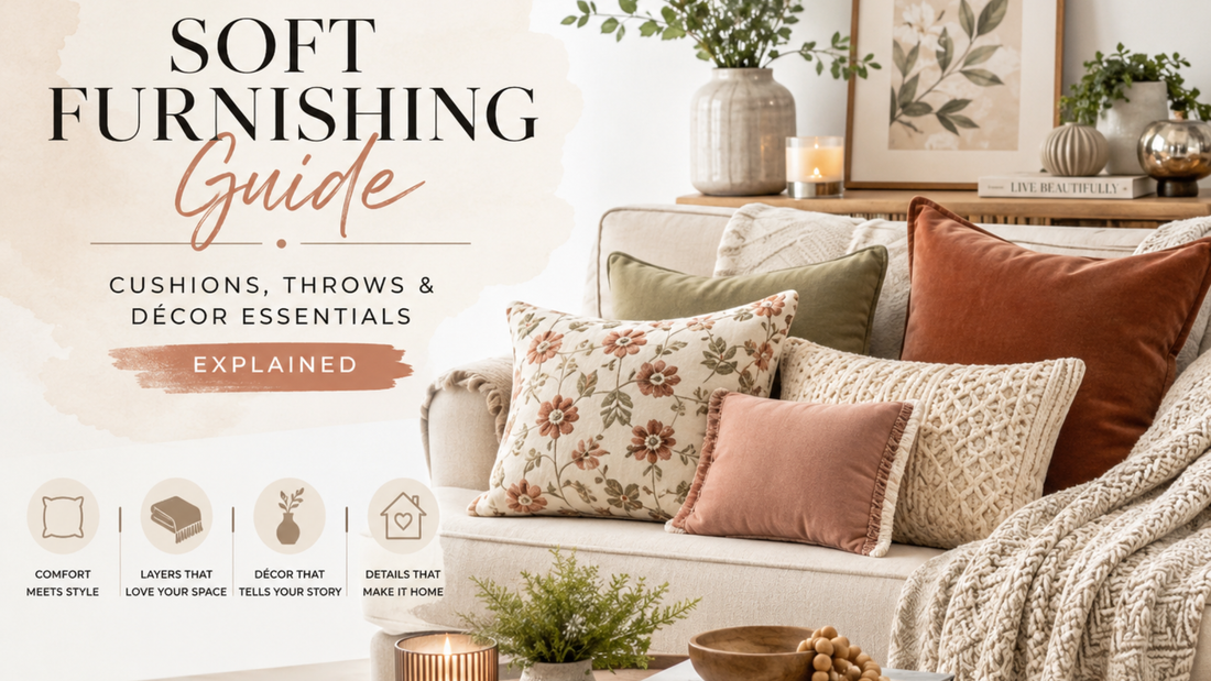 Soft Furnishing Guide: Cushions, Throws & Décor Essentials Explained