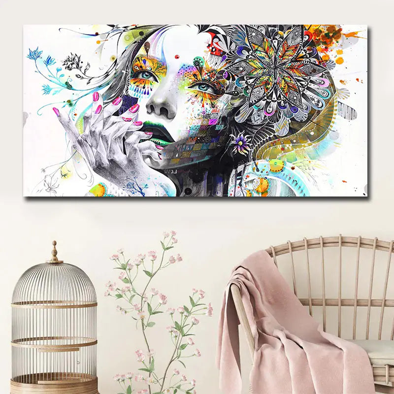 Custom Design Portrait of a Girl Canvas Print