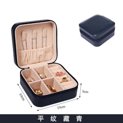 Compact Zipper Jewelry Box: Travel-Friendly Storage
