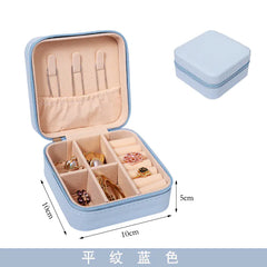 Compact Zipper Jewelry Box: Travel-Friendly Storage