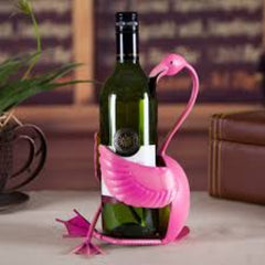 Handmade Flamingo Wine Bottle Holder – Fun and quirky Bar Decor