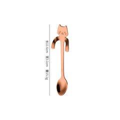 Cute Cat Coffee Spoon – Stainless Steel Teaspoon for Cat Lovers