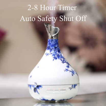 Smart Aromatherapy Humidifying Diffuser – Vase-Inspired with Timer
