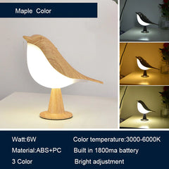 Whimsical Magpie Bird Lamp with Aromatherapy, Touch control & LED glow.