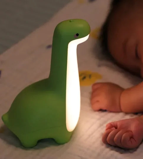 Fun Kids Dinosaur Night Light with Adjustable Timer & USB Charger