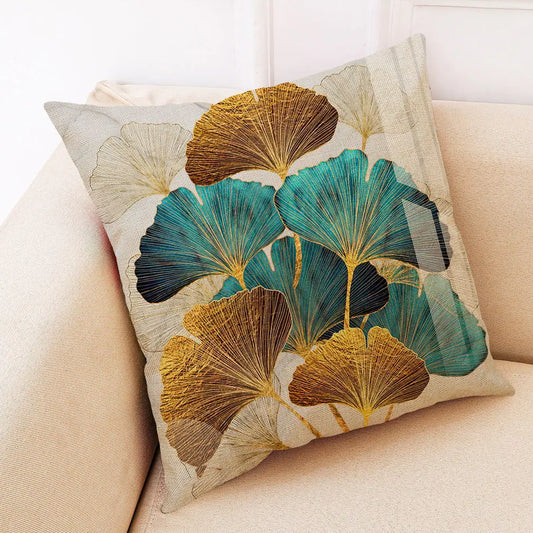 Art Deco Cotton Linen Cushion Covers