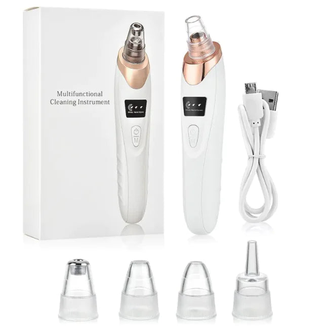 Rechargeable 5-in-1 Pore Vacuum Cleanser – Deep Clean, Smooth Skin, Spa-Free