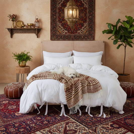 Soft Touch Duvet Cover Set –3 pc. Beautiful Bedding in Classic Colors