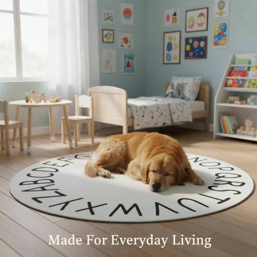 Plush Round Area Rug – Soft Playful Comfort for Every Room in 6 Styles