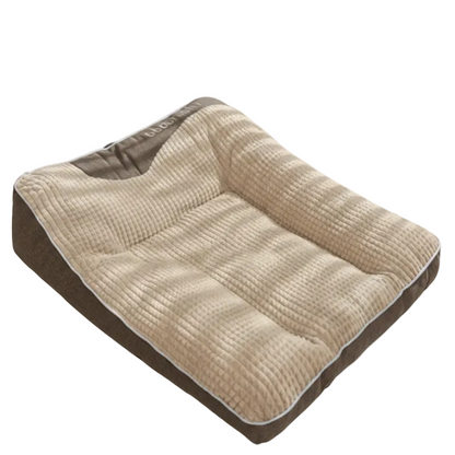 Calming Spine Support Pet Bed – Full-Body Luxury Comfort for Dogs