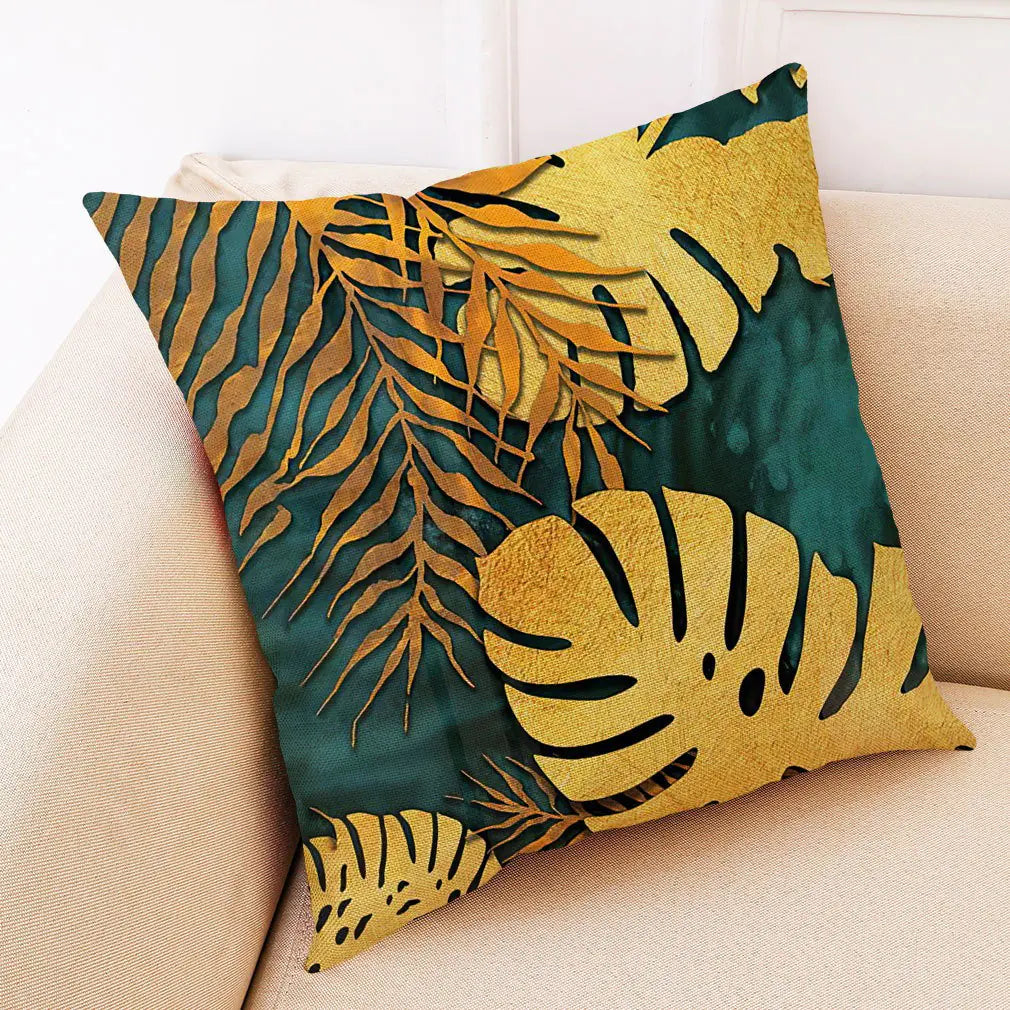 Art Deco Cotton Linen Cushion Covers