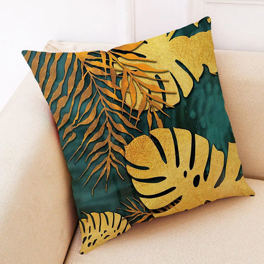 Art Deco Cotton Linen Cushion Covers
