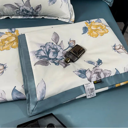 Washed Silk Summer Quilt Set - Lightweight, Cooling & Comfortable