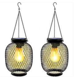 Vintage Metal Solar Hanging Garden Hanging Lamp
