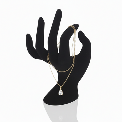 Sculptural Hand Jewelry Holder – Elegant Black Jewelry Display Stand