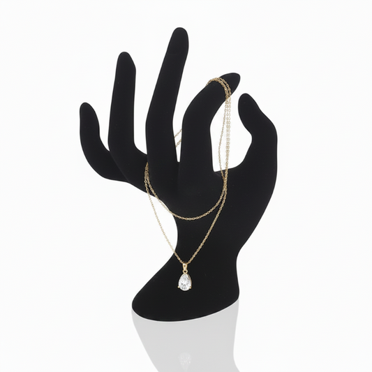 Sculptural Hand Jewelry Holder – Elegant Black Jewelry Display Stand