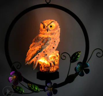 Glow Up With our Solar Owl LED Hanging Garden Light