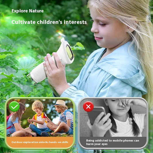 Kids Portable Hand-held Microscope – 100X Handheld Optical Science