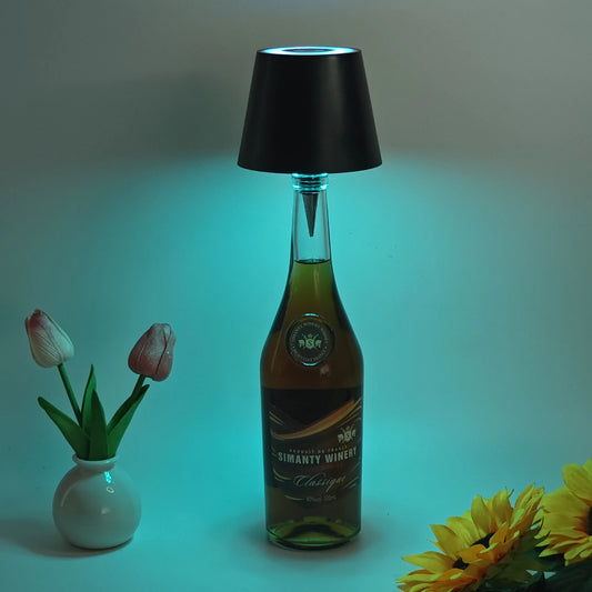 Wine Bottle Lamp Top with Touch Controls