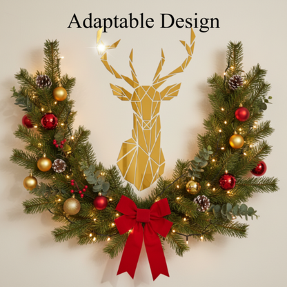 3D Acrylic Stag Wall Art – Stunning Self-Adhesive Scandinavian Decor