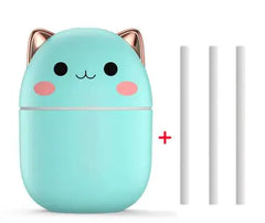 Cute Cat USB Humidifier – Quirky, Quiet, and Clever with Light & Aroma Diffuser – 250ml