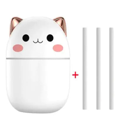 Cute Cat USB Humidifier, Diffuser & Night Light