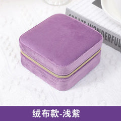 Compact Zipper Jewelry Box: Travel-Friendly Storage