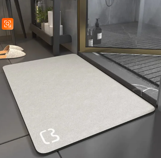 Stylish, Non-Slip Diatom Bathroom Mat - Soft And Quick Drying