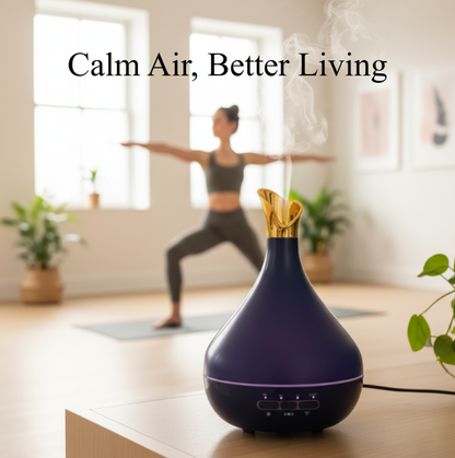 Smart Aromatherapy Humidifying Diffuser – Vase-Inspired with Timer