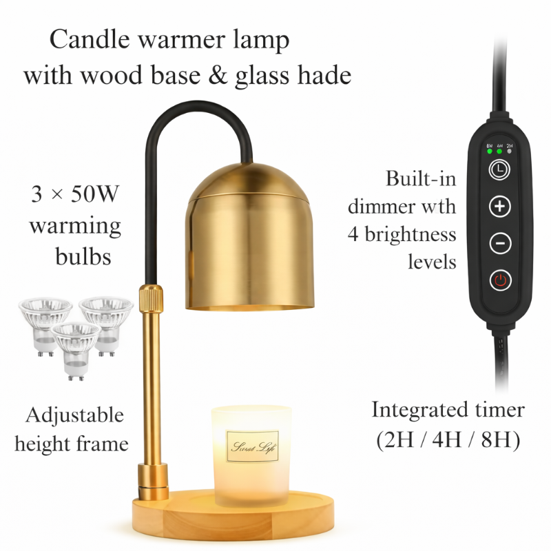 Flameless Candle Warmer Lamp – Soft Light & Flameless Scent