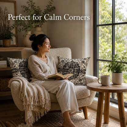 Boho Farmhouse Indoor & Outdoor Cushion Covers 2 Pc – 24 x 24 In
