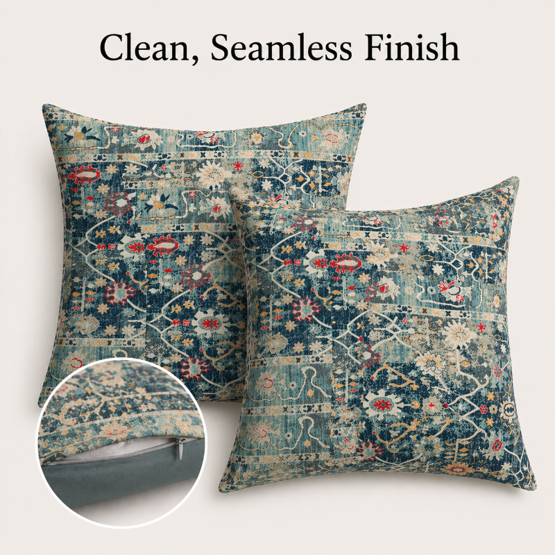 Boho Linen Look Cushion Covers – Set of 2 For Relaxed Comfort