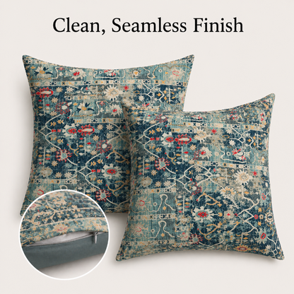 Boho Linen Look Cushion Covers – Set of 2 For Relaxed Comfort