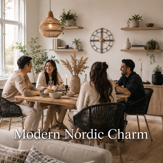 Nordic Iron Wall Clock – Modern Metal Statement Timepiece